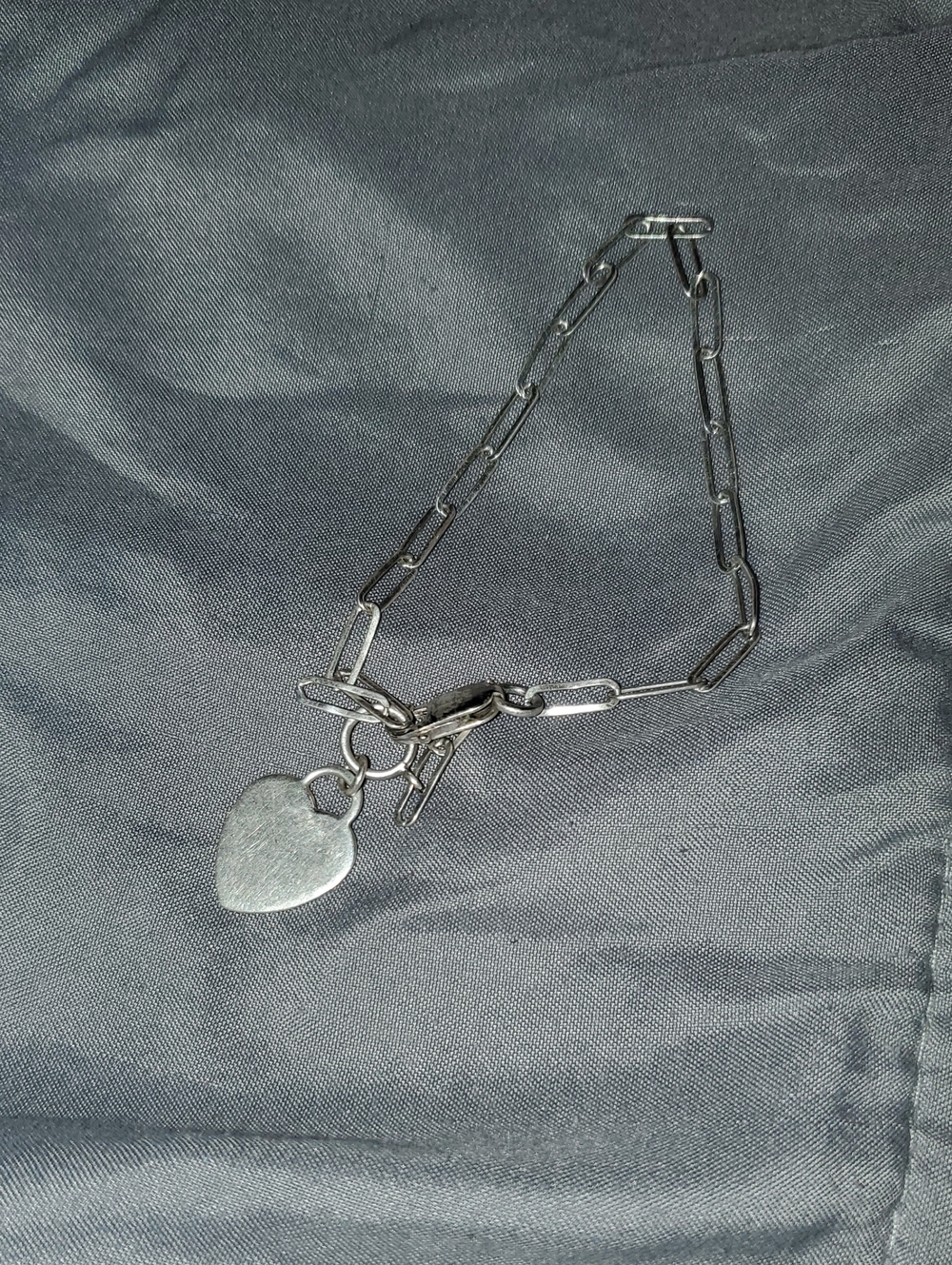 Silver Heart Padlock Chain Bracelet - Stylish Women’s Jewelry